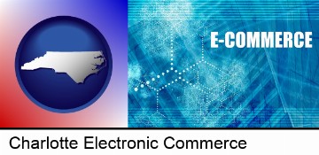 a conceptual e-commerce illustration in Charlotte, NC