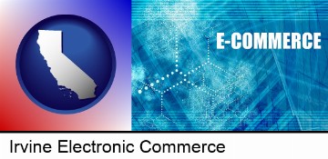 a conceptual e-commerce illustration in Irvine, CA