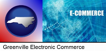 a conceptual e-commerce illustration in Greenville, NC