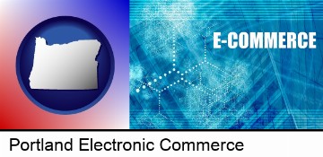 a conceptual e-commerce illustration in Portland, OR